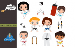 karate clipart, martial arts clipart, ying yang clipart, sports clipart,  karate party, ninja clipart, karate kid, scrapbooking, black belt