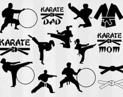 Karate SVG Bundle, Karate clipart, Karate cut files, Karate ...