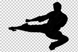 Silhouette Flying Kick Taekwondo Martial Arts PNG, Clipart ...
