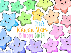 Kawaii Stars Clipart ~ Illustrations ~ Creative Market