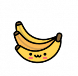 banana kawaii cute yellow emotions...