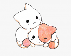 Kitten Clipart Kawaii - Kawaii Cute Cats Drawing, Cliparts ...