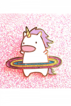 Pin - Unicorn Hula Rainbow Enamel Pin | Sincerely Sweet Boutique