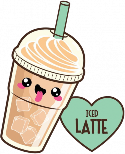 kawaii icedlatte latte freetoedit...