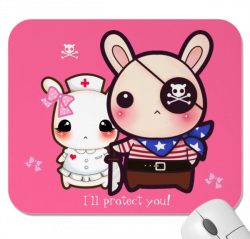 pirate and nurse cuteness | sketchy | Pinterest | Mousepad, Kawaii ...