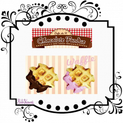Cafe de N Chocolate Fondue Waffle squishy | MeSoKawaii SQUISHY ...