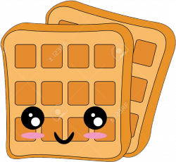 waffle kawaii - Sticker by Anime-Chan