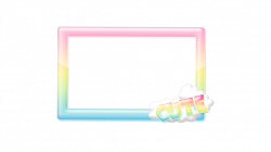 Kawaii Rainbow Frame by CutieNova on DeviantArt