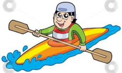 Kayaking clipart | August | Cartoon, Cartoon images, Kayaking