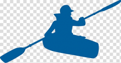 Person kayaking , Kayak Blue transparent background PNG ...