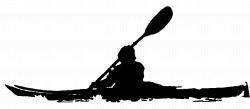Kayak clipart - Pencil and in color kayak clipart
