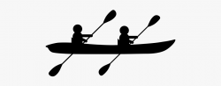 Kayak Clipart Tandem Kayak - Kayak Black And White Png ...