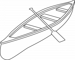 Canoe Clipart Black And White