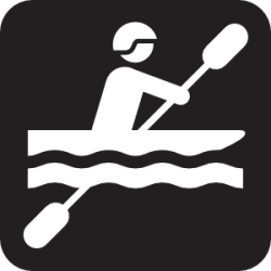 Kayaking Black Clip Art at Clker.com - vector clip art online ...