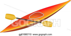 Vector Art - Kayak with paddle. Clipart Drawing gg61680710 ...