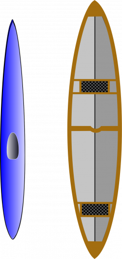 Clipart - Kayak and Canoe