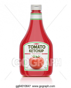 Clip Art - Ketchup bottle. Stock Illustration gg64010647 ...