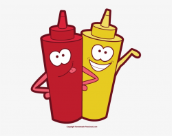 Free Bbq Clipart Image - Ketchup And Mustard Cartoon - Free ...