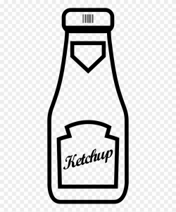 Bottle Clipart Ketchup Bottle - Ketchup Bottle Clipart Black ...