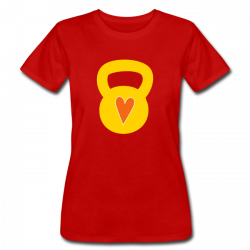 HardcoreFitness | kettlebell with a heart - Womens T-Shirts - Womens ...