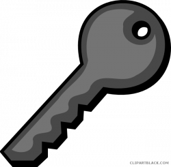 Grayscale Key Clipart - ClipartBlack.com