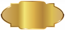 Golden Label Template Clipart PNG Picture | Gallery Yopriceville ...