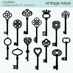 Vintage Keys clip art - Clip Art Library