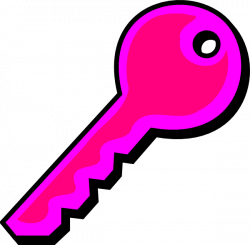 Red Pink Key Clip Art at Clker.com - vector clip art online, royalty ...