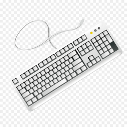 Computer keyboard Computer mouse Clip art - Gray keyboard