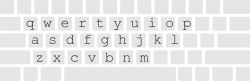 Clipart - Keyboard layout with letters