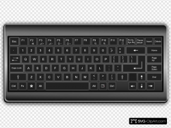 Black Keyboard Clip art, Icon and SVG - SVG Clipart