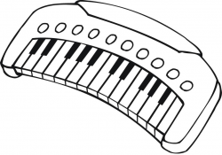 Download keyboard piano colouring page clipart Piano Musical ...