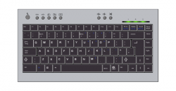 Free BTC6100C UK Compact Keyboard Clipart Image