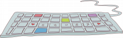 Computer keyboard Laptop Numeric keypad Cartoon Drawing - keyboard ...