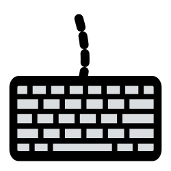 OnlineLabels Clip Art - Primary Keyboard