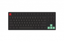 WASD Keyboards Fira Mint by mumi 87-Key Custom Mechanical Keyboard