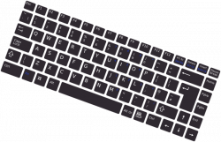 Rotated Simple Keyboard Clip Art at Clker.com - vector clip ...