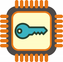 OnlineLabels Clip Art - Crypto Chip