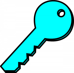 Turquoise Key Clip Art at Clker.com - vector clip art online ...