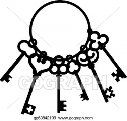 EPS Illustration - Antique skeleton keys. Vector Clipart ...