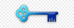 Keys Clipart Skeleton Key - Blue Key Icon Png Transparent ...