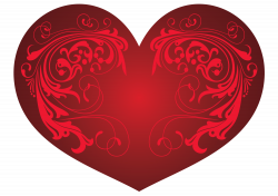 Red Heart and Ornaments PNG Clipart Picture | Gallery Yopriceville ...