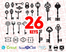 magic key svg, key svg, key clipart, keys svg files, lock svg, key  silhouette, vintage key svg, key cut file, door key svg, heart key svg