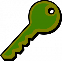 Funky Green Key Clip Art at Clker.com - vector clip art online ...