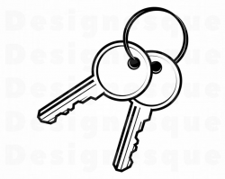 Keys SVG #2, Key SVG, Key Ring Svg, Keys Clipart, Keys Files for Cricut,  Keys Cut Files For Silhouette, Keys Dxf, Keys Png, Keys Eps, Vector