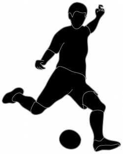 28+ Collection of Soccer Player Kicking Ball Clipart | High quality ...