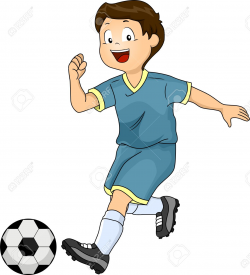Girl Kicking Soccer Ball Clipart | Free download best Girl ...