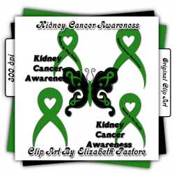 Kidney Cancer Awareness clip art collection contains 5 graphics ...