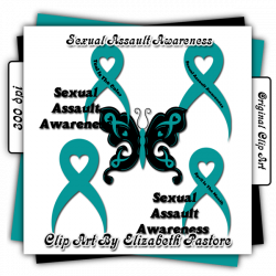Sexual Assault Awareness Clip Art - $0.96 : Printable Clip Art By ...
