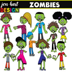 Zombie Clipart Set {Kids & Teachers}